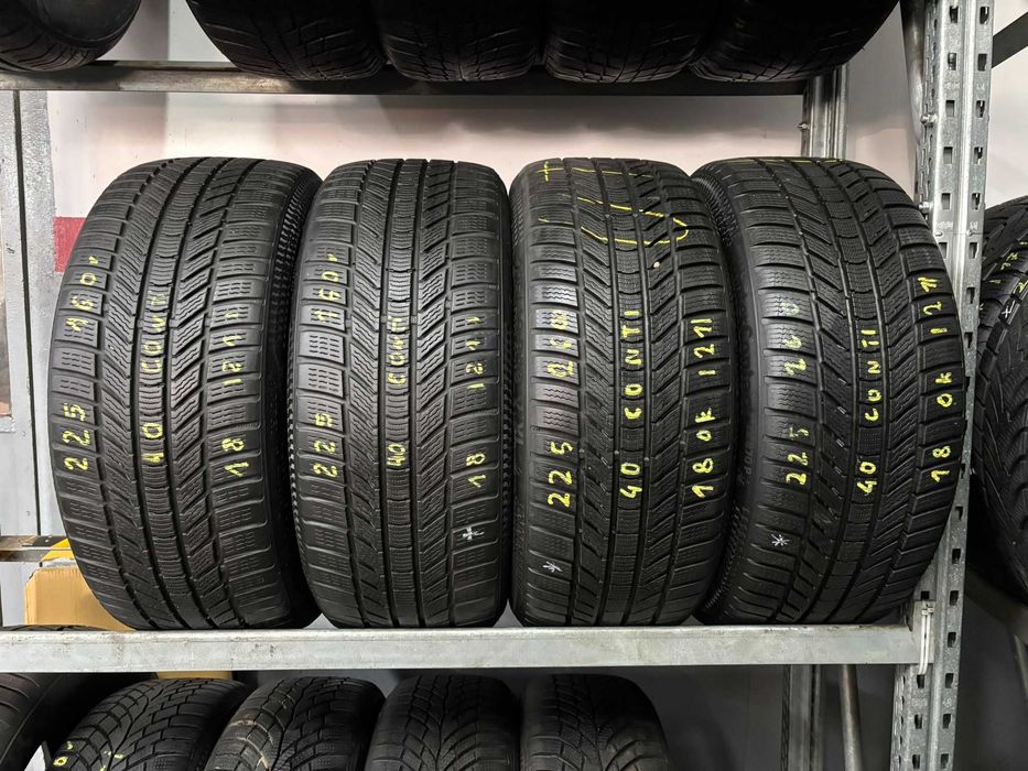 4X OPONY ZIMOWE 225/40R18 92V Continental TS 870P XL 7.9MM 2021R CAŁE!