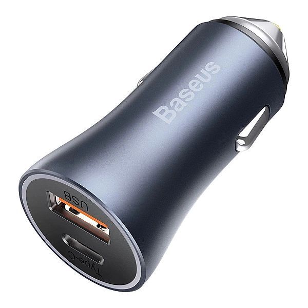 Baseus Golden Contactor Pro szybka ładowarka samochodowa Usb Typ C / U