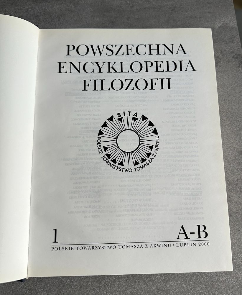 Powszechna Encyklipedia Filozofii tom I
