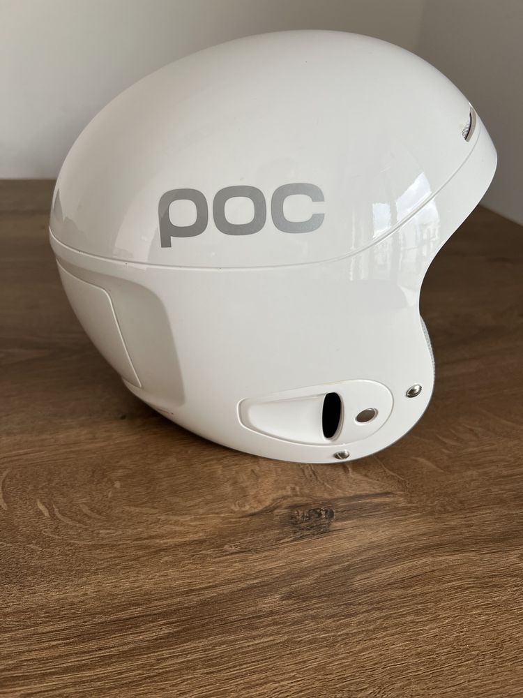 POC rozmiar XS biały kask + gogle