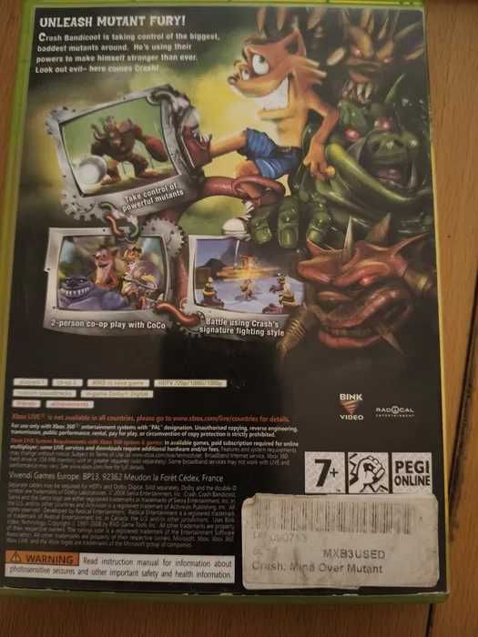 Gra Xbox 360 Crash Mind Over Mutant