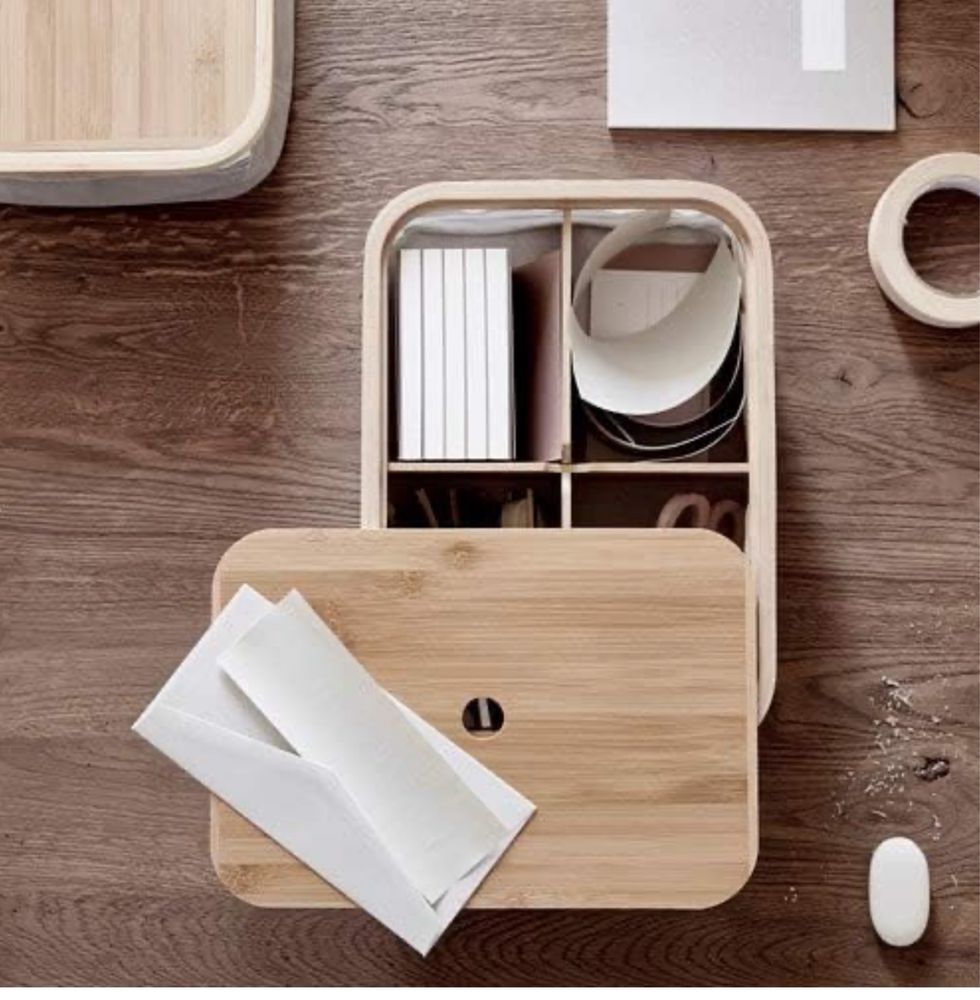 RABBLA IKEA pudełko z przegrodami 35cm