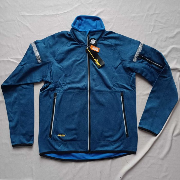 BLUZA rozpinana polarowa SNICKERS 8004 męska NIEBIESKA