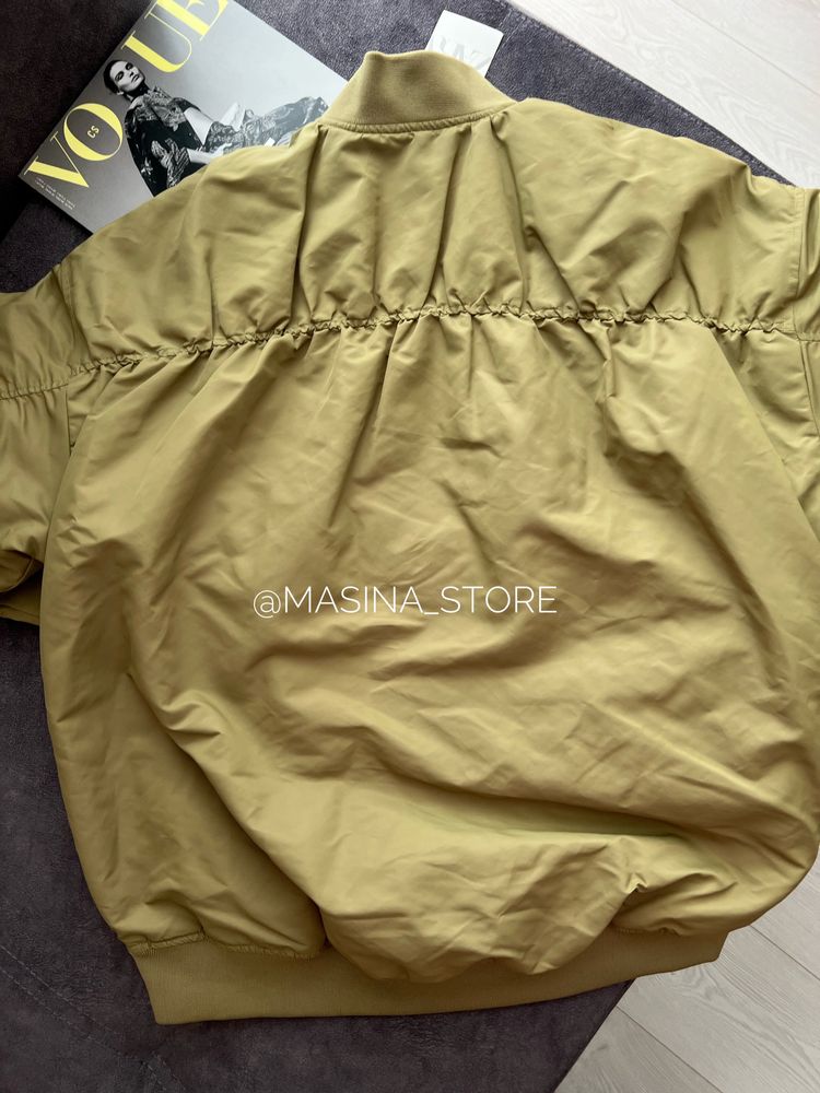 Бомбер оверсайз хакі Zara XS