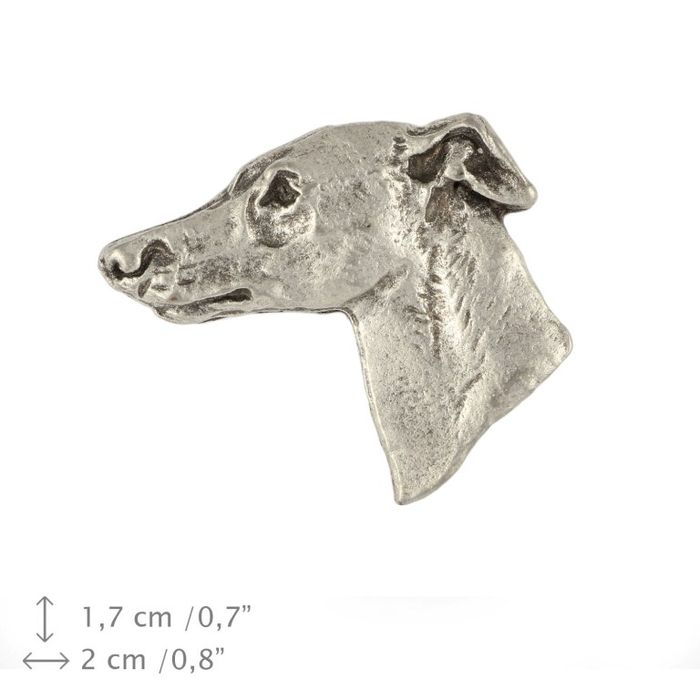 Whippet pin posrebrzony Art-Dog