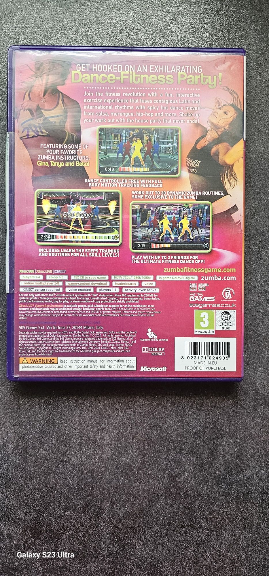 Kinect Zumba Fitnes Party xbox 360