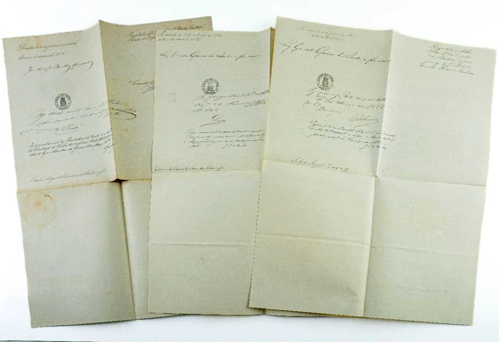 Cartas Antigas Assinadas pelo Rei D. Luís I