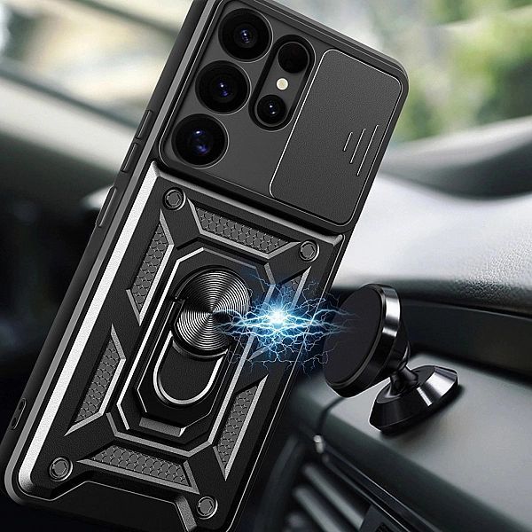 Hybrid Armor Camshield Samsung Galaxy S25 Ultra Black