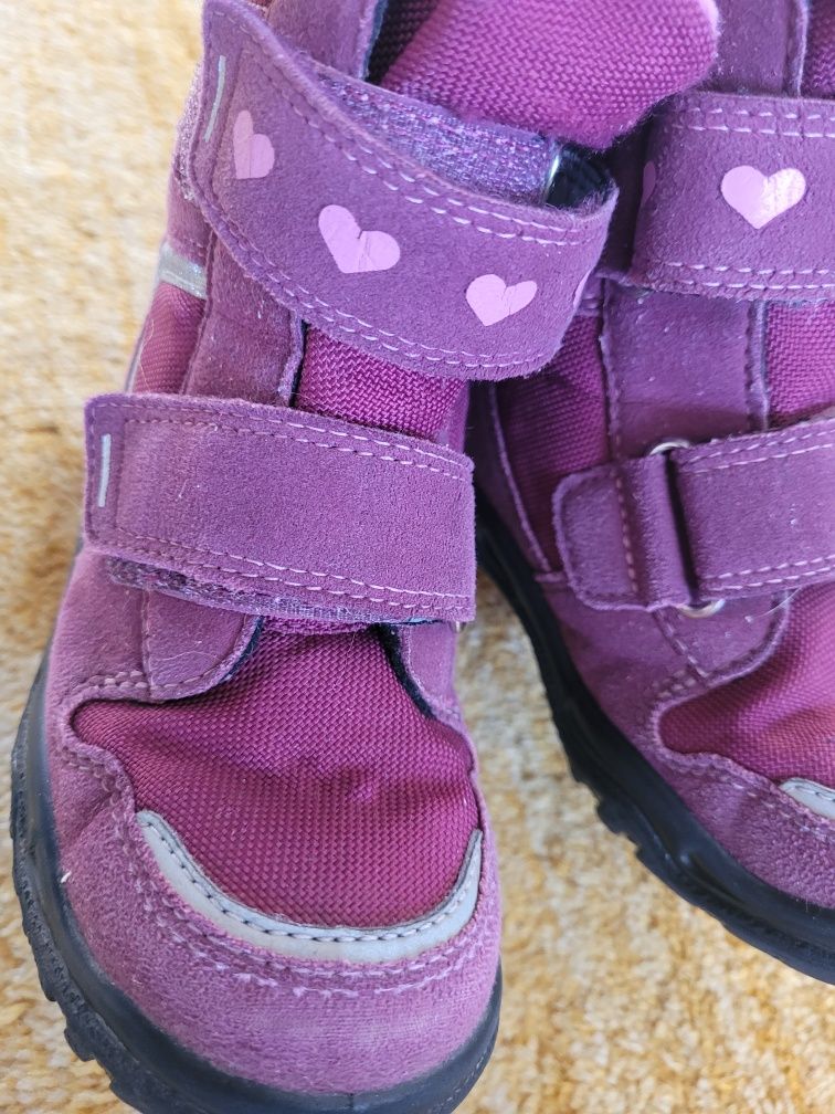 Buty zimowe husky superfit ciemny róż gore-tex r28