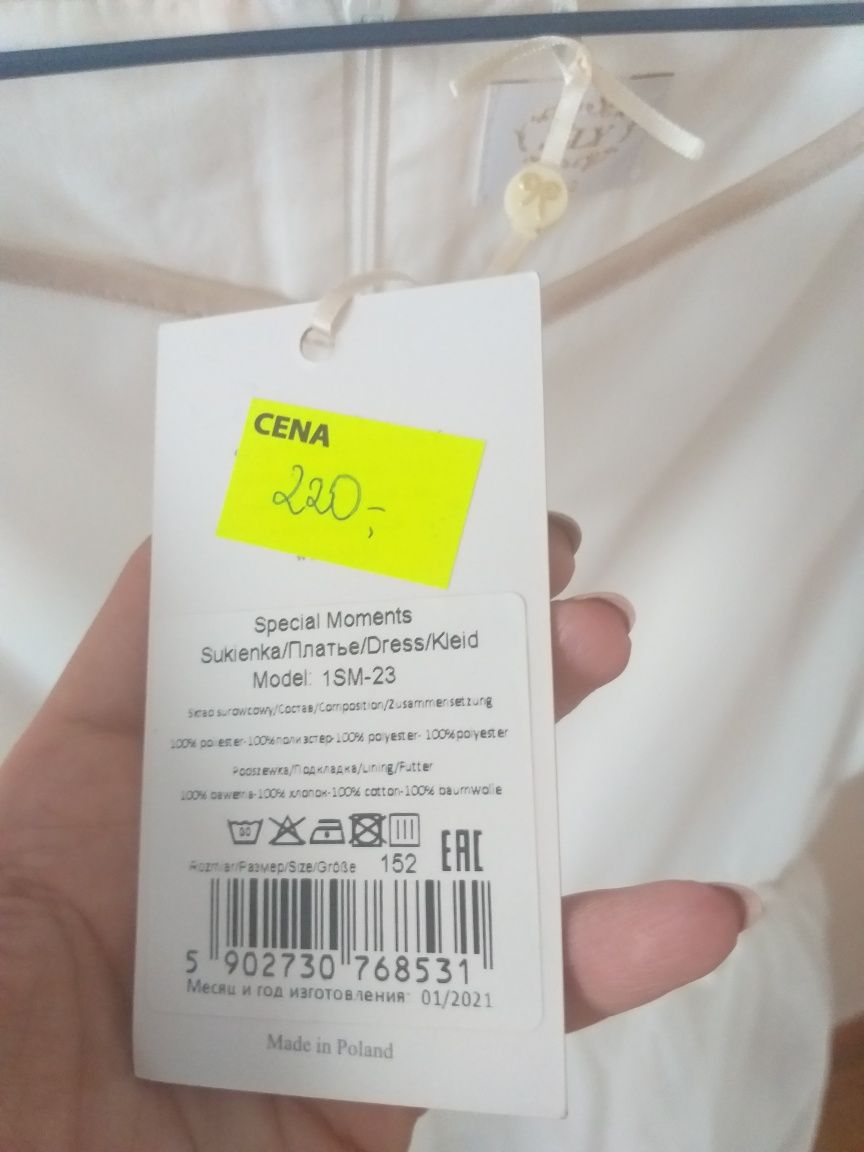 Vestido branco cerimonia / comunhão para menina. Tam. 152cm / 12 anos