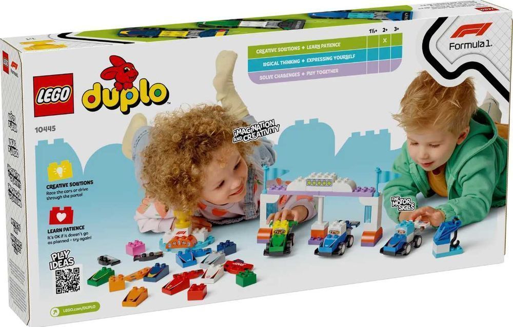 Klocki LEGO Duplo 10445 Bolidy i kierowcy F1®