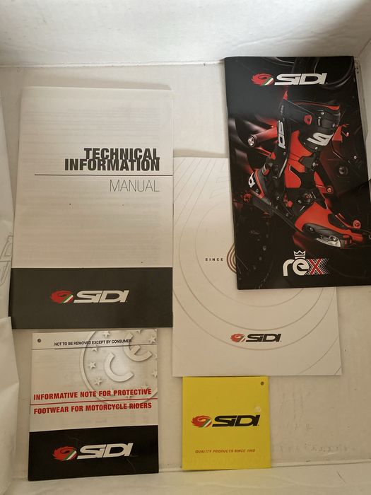 Buty motocyklowe wysokie Sidi Rex Air 41 dł Wkładki 26 cm - czarne