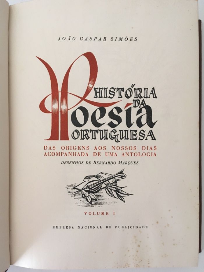 História da Poesia Portuguesa - Séculos XII a XVII (Volume I)
