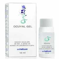 Гелевые глазные капли с гиалуроновой кислотой "Ocuyal Gel" Италия