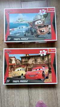 2 zestawy puzzle trefl Auta 3 100+160