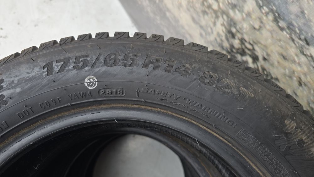 S18 4 x 175/65r14 Kumho Winter Craft WP51 82T opony zimowe używane