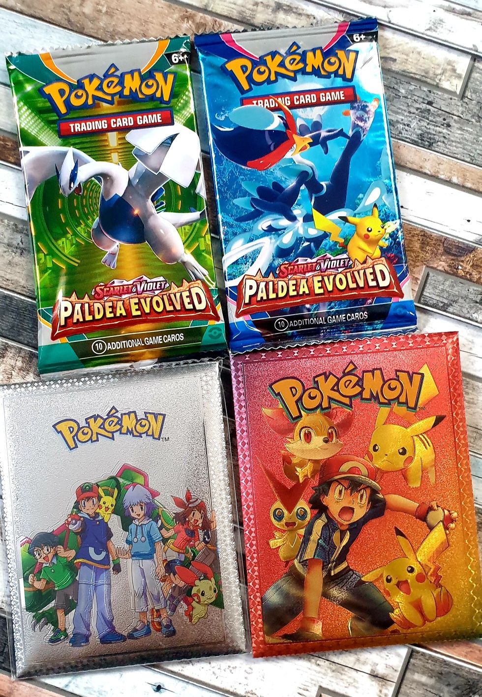 Hit zestaw 4 sztuk saszetek kolekcjonerskich Pokemon