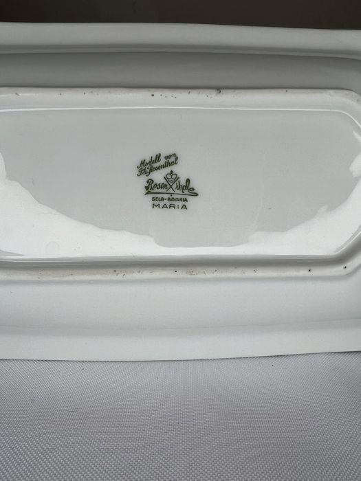 Półmisek Rosenthal Selb-Bavaria biała Maria kwiaty L19
