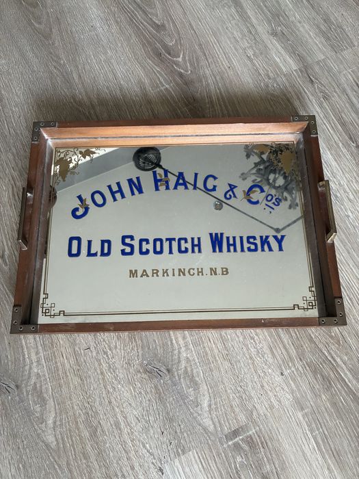 John Haig & Co stara taca reklamowa vintage lata 50