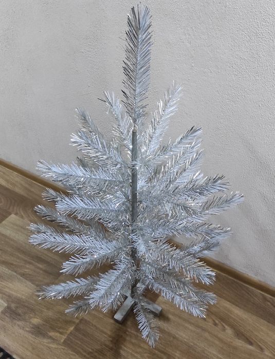 Ёлка ссср лавсановая серебристая  ялинка срібляста 1.4 м