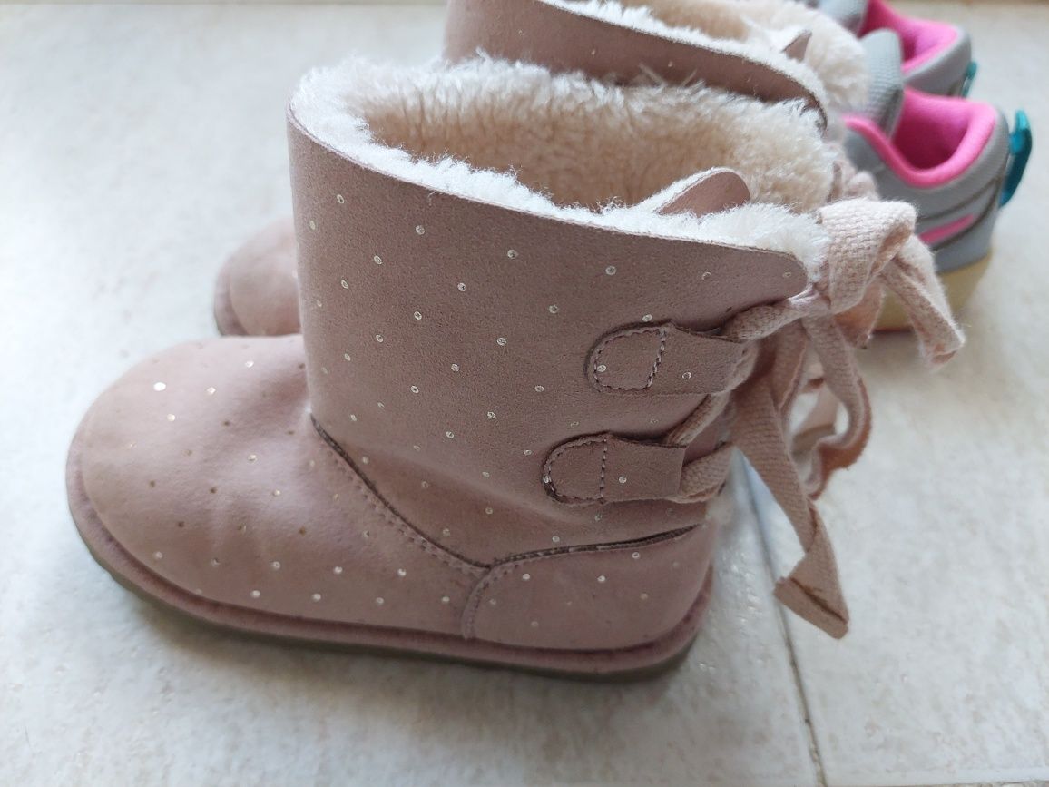 Ténis Nike e botas zippy menina T. 22 e 23