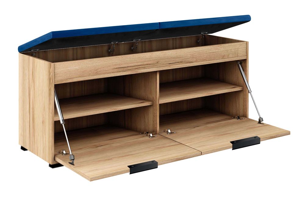 Nowa szafka na buty uchylna z siedziskiem biała lub dąb sonoma