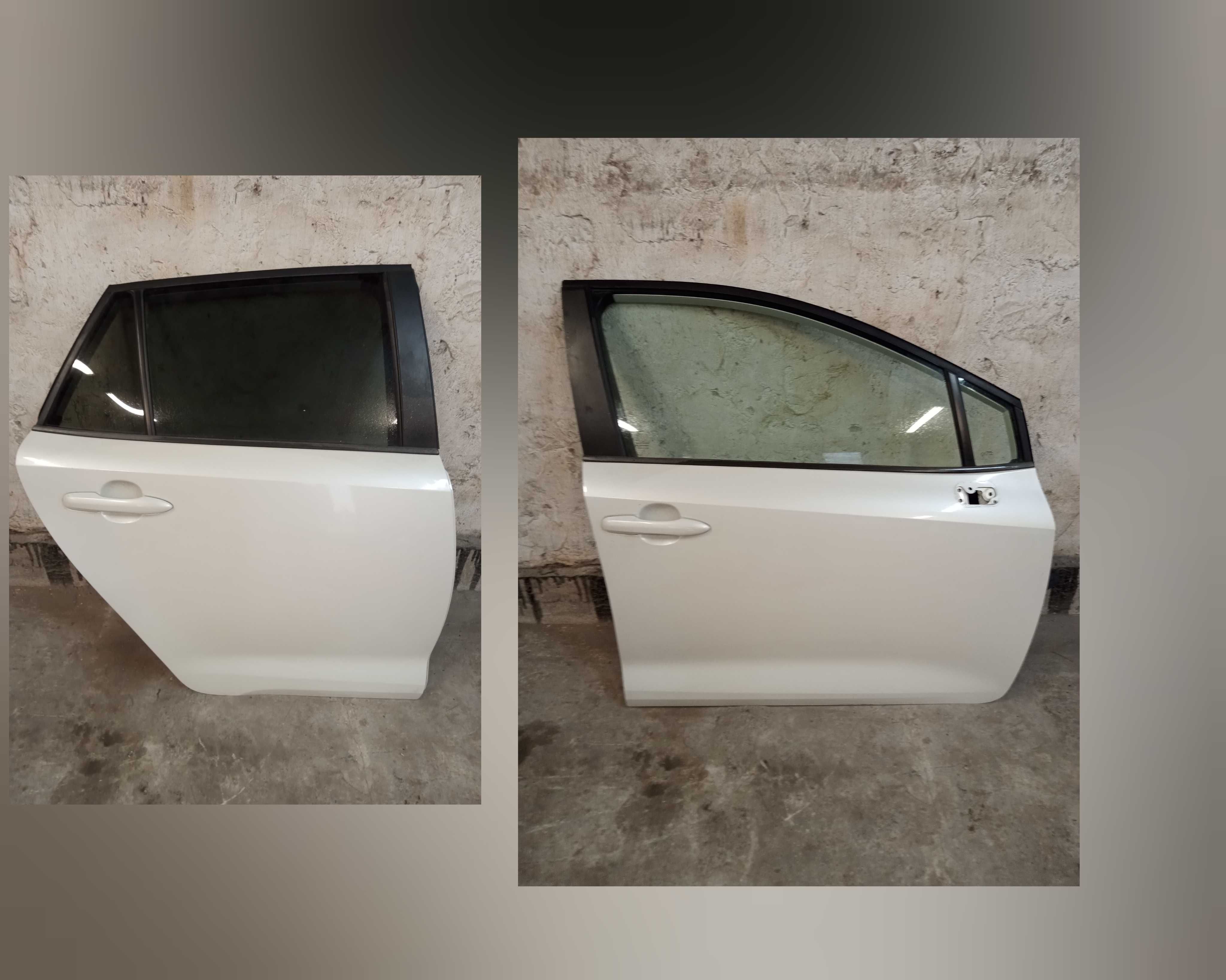 Drzwi prawe przednie tylne Corolla E21 / Swace Biała Perła 089 Kombi