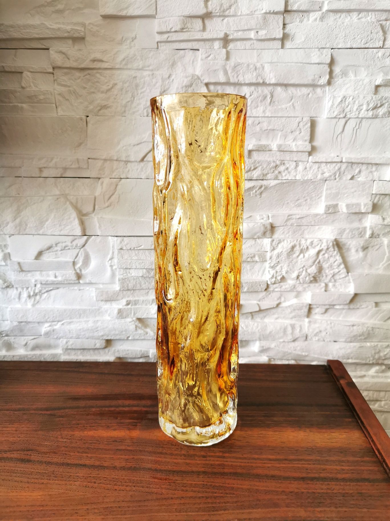 INGRID Glass duży wazon PRL
