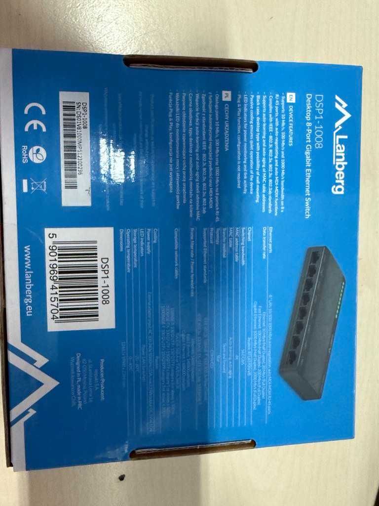 Switch Lanberg DSP1-1008 8 portów RJ45