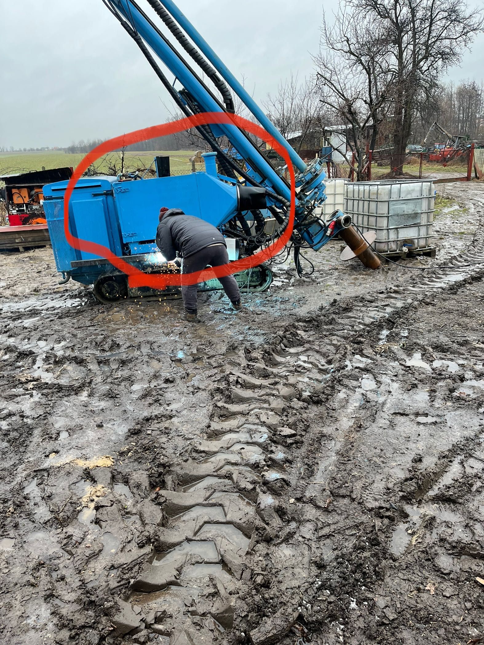 Separator odkurzacz do wiertnicy na kompresor młotek wiertnica pionowa