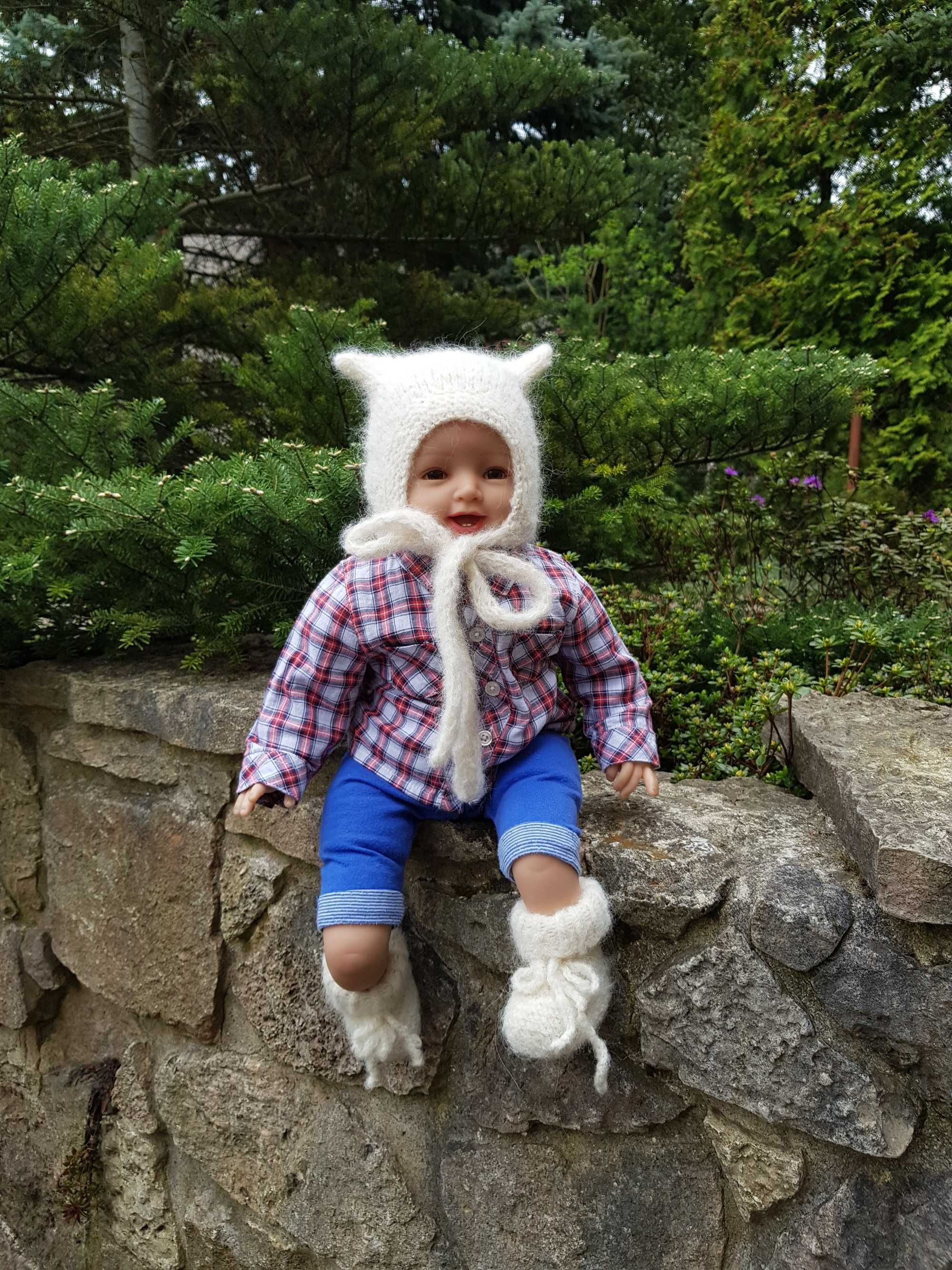Czapka Kotek, kitty 38/40 wyprawka dla niemowlaka