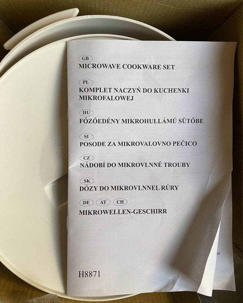 Komplet naczyn do kuchenki mikrofalowej