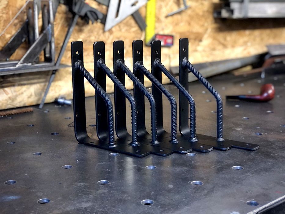 Mocne (wzmacniane) wsporniki do półek 190x175 mm