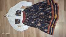 Zara piękny komplet,elegancki, midi