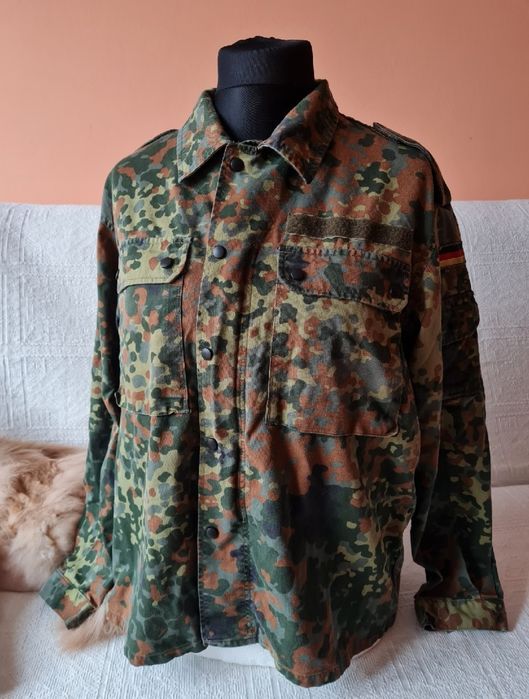 Niemiecka bluza wojskowa kurtka koszula moro vintage niemiecka sport