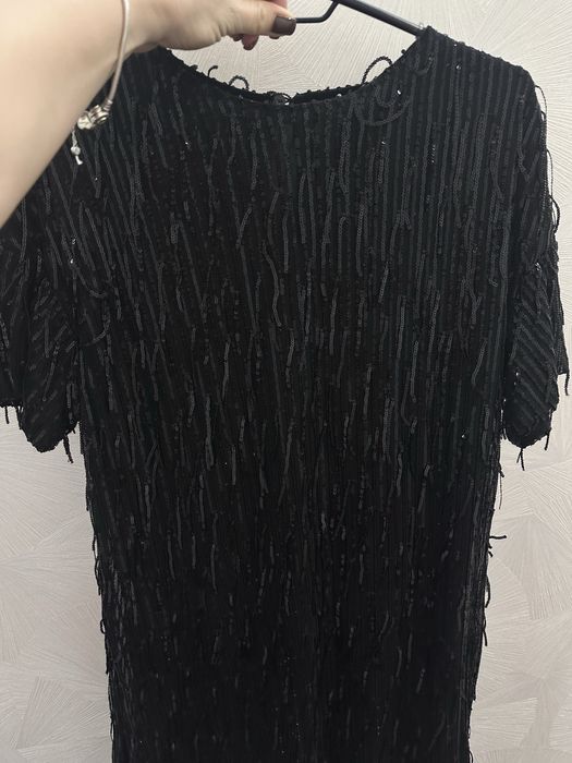 Сукня чорна Zara, сукея в паєтку