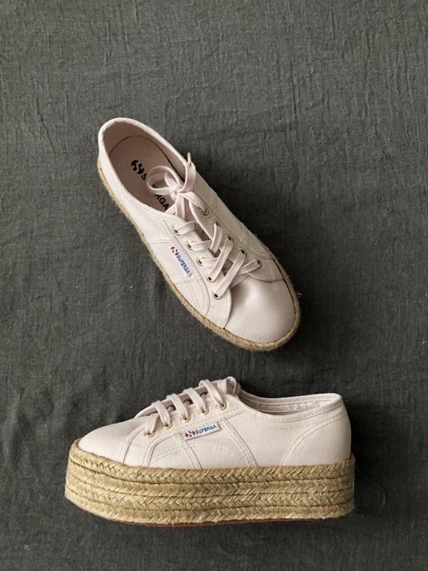 Льняные кеды эспадрильи Superga. 38(24). Новый