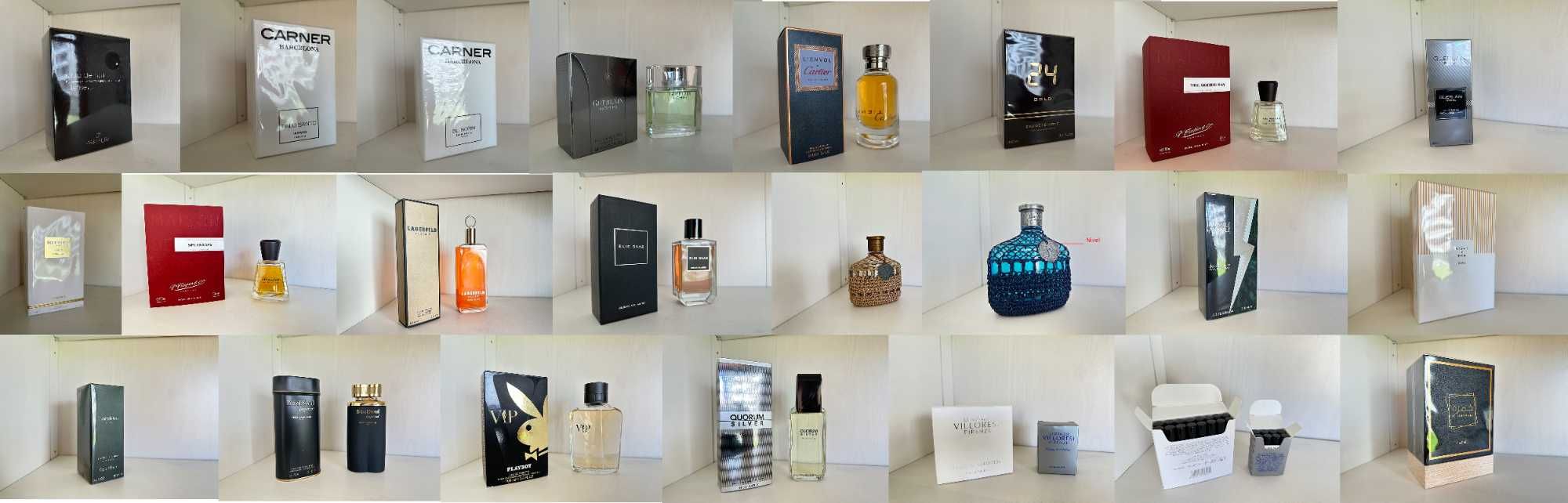 Pack com 15 perfumes de nicho e designer