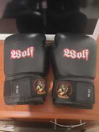 Перчатки для бокса кожаные