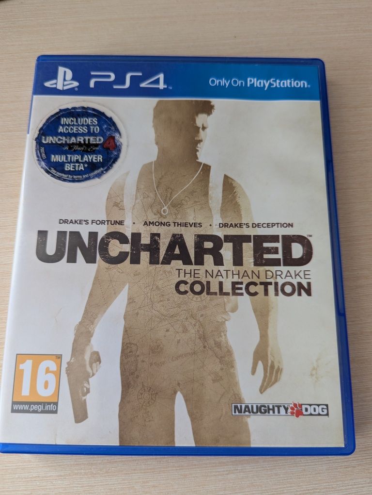 Гра на PS 4 Uncharted 1-3 частини збірка