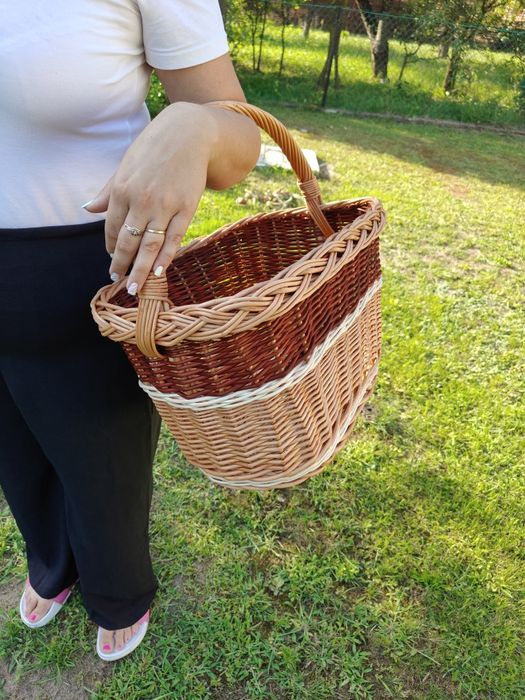 Kosz wiklinowy krystynka"wysoka"