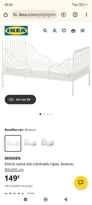 Cama de criança IKEA em bom estado