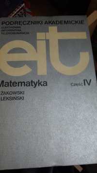 Matematyka EIT Żakowski Leksiński cz.IV