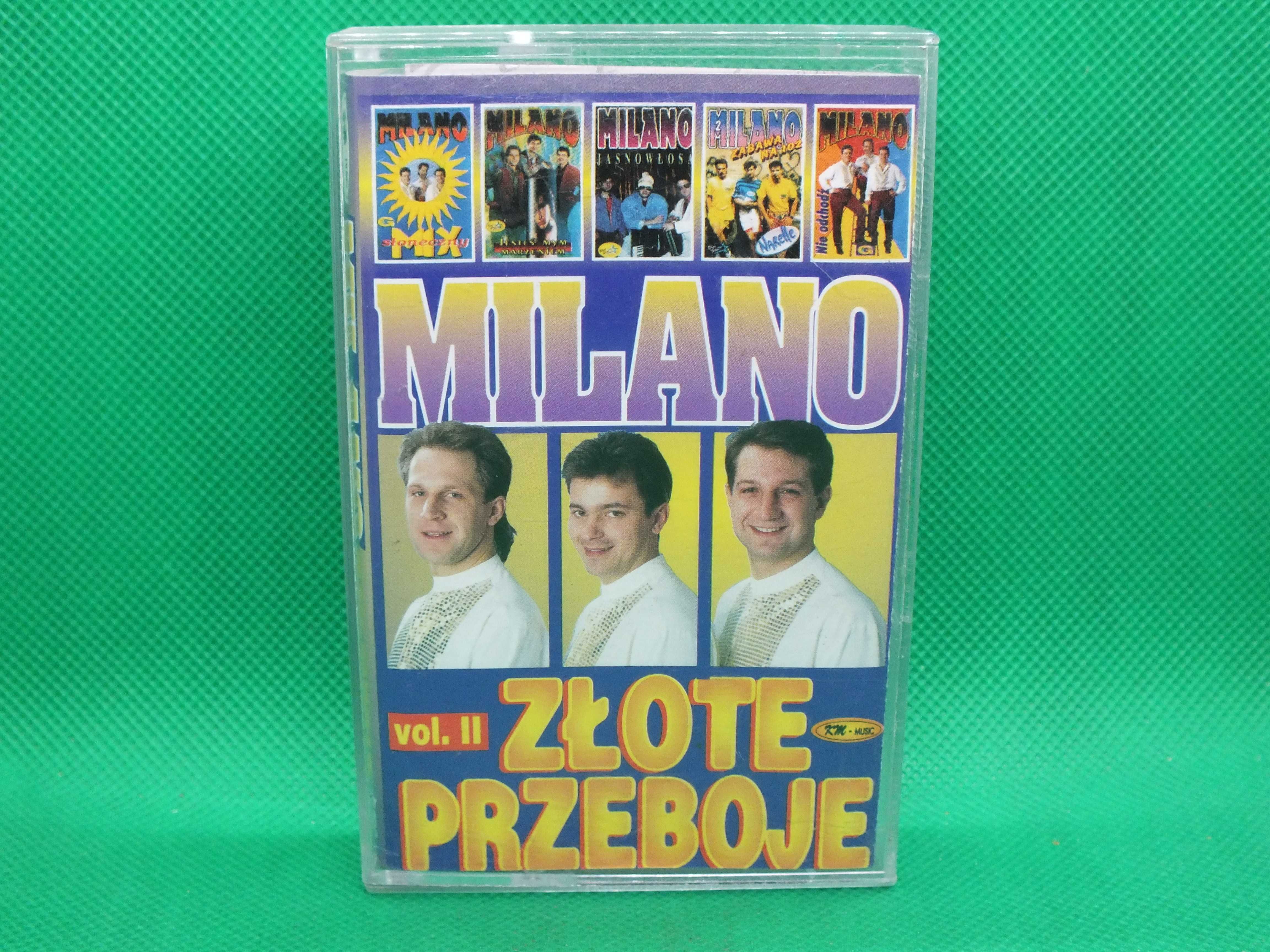 Disco Polo- MILANO - ZŁOTE PRZEBOJE vol II -kaseta. KM Music 1998 BDB