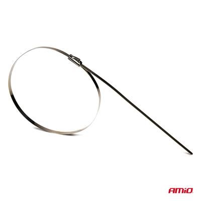 Opaski zaciskowe metalowe nierdz 7.9x400mm 100 szt