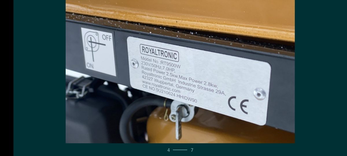 Генератор газ бензиновый royaltronic 2.8 кВт