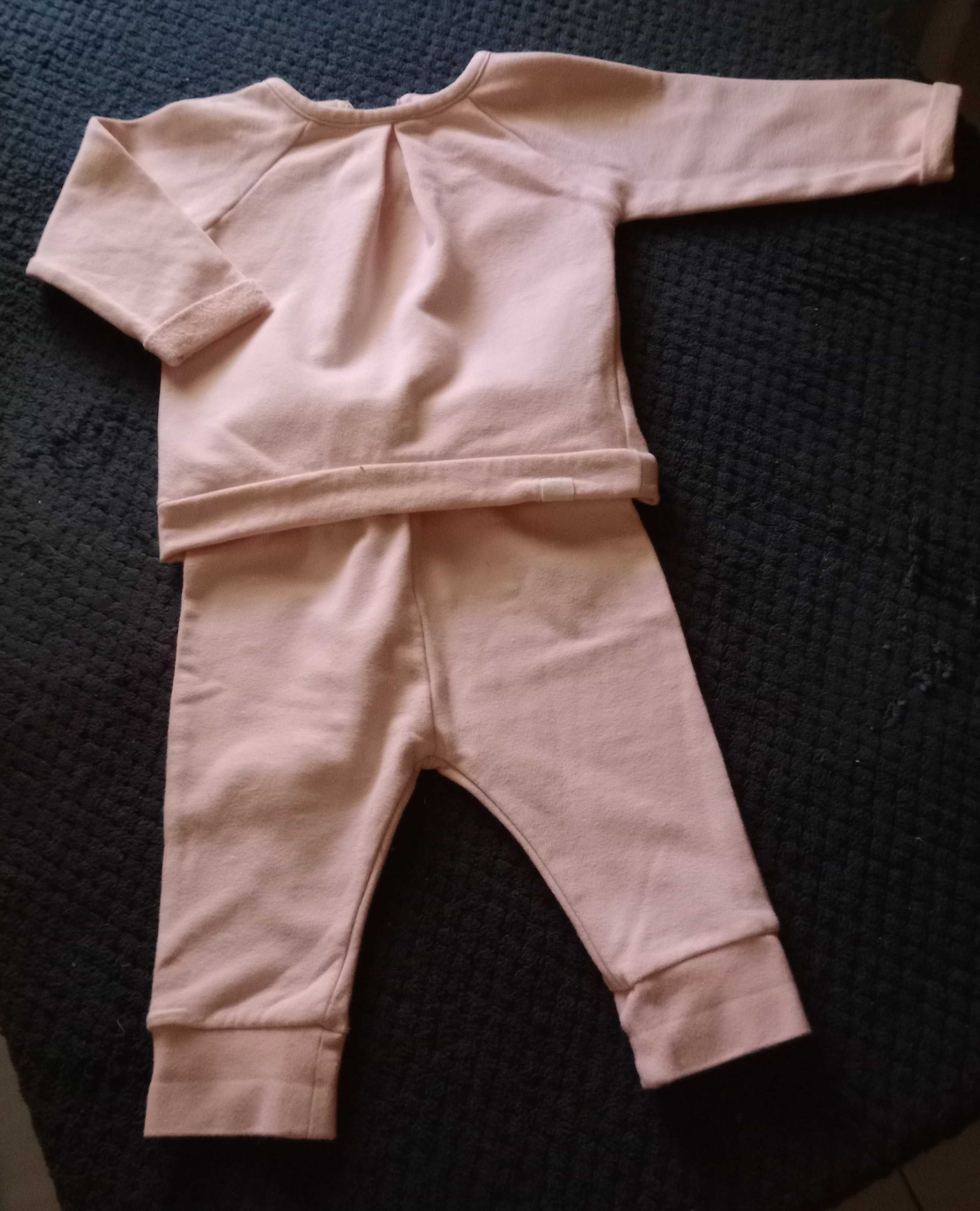 Fato  bebé , conjunto 2 peças - Zyppy - 6-9 meses - Cor-de-rosa