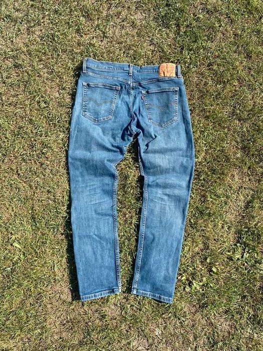 Świetnie spodnie męskie jeansy Levis 512niebieski 36x32 L XL denim men