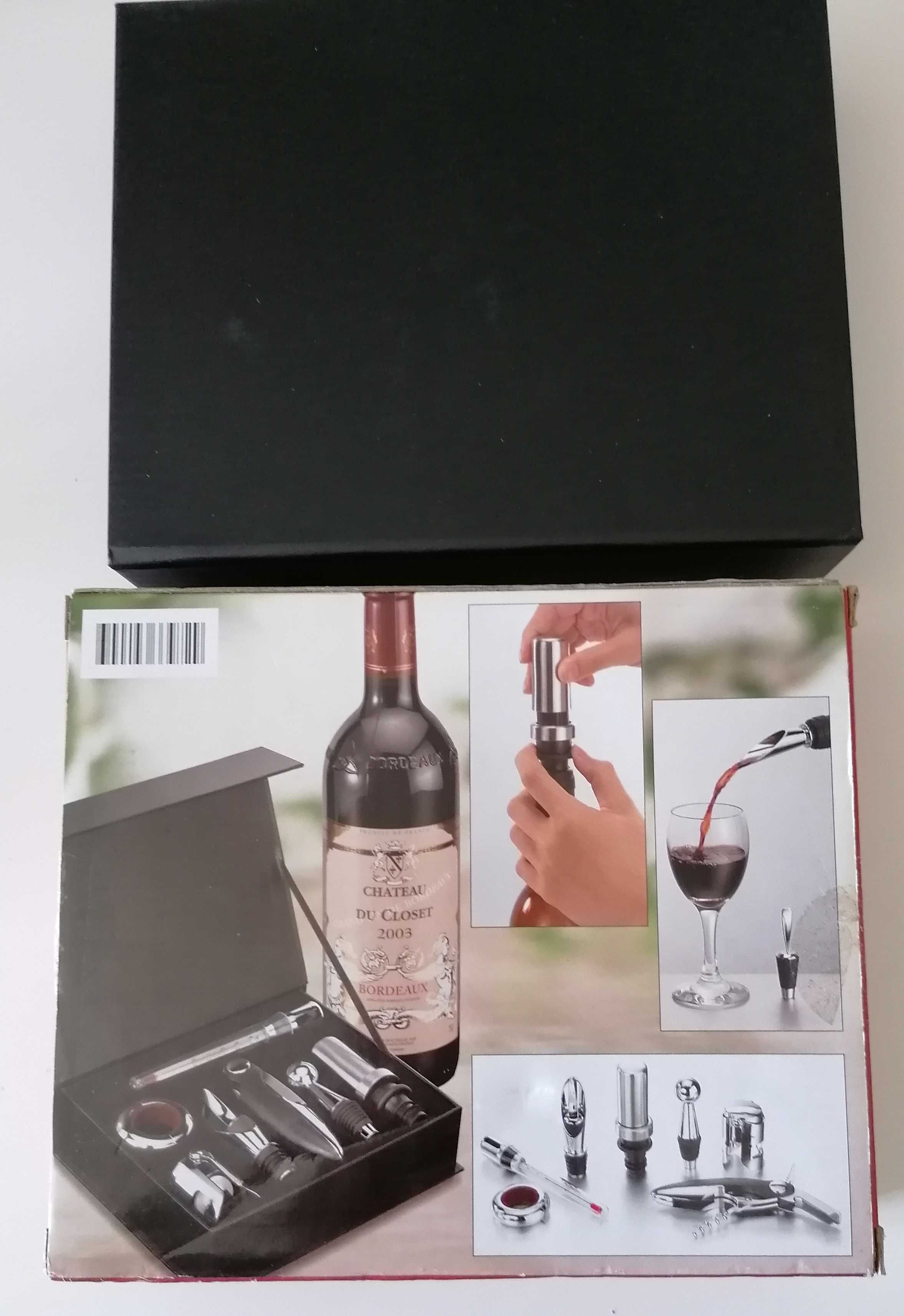 Kit para prova de vinhos