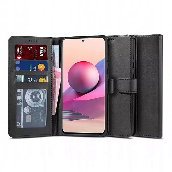 Etui Portfel 2 + szkło do Xiaomi Redmi Note 10